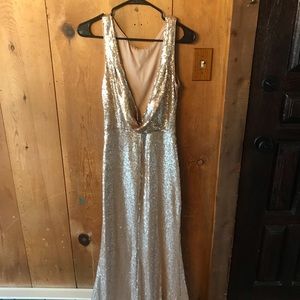 Gold Sequins Dress